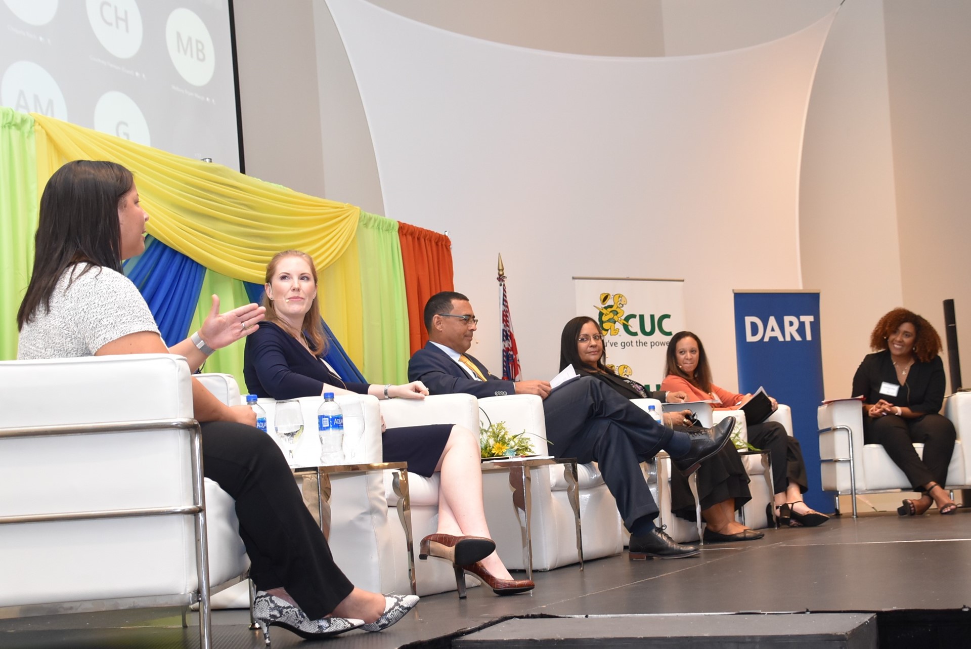 The panel of speakers at CUC's Women in Energy conference. 