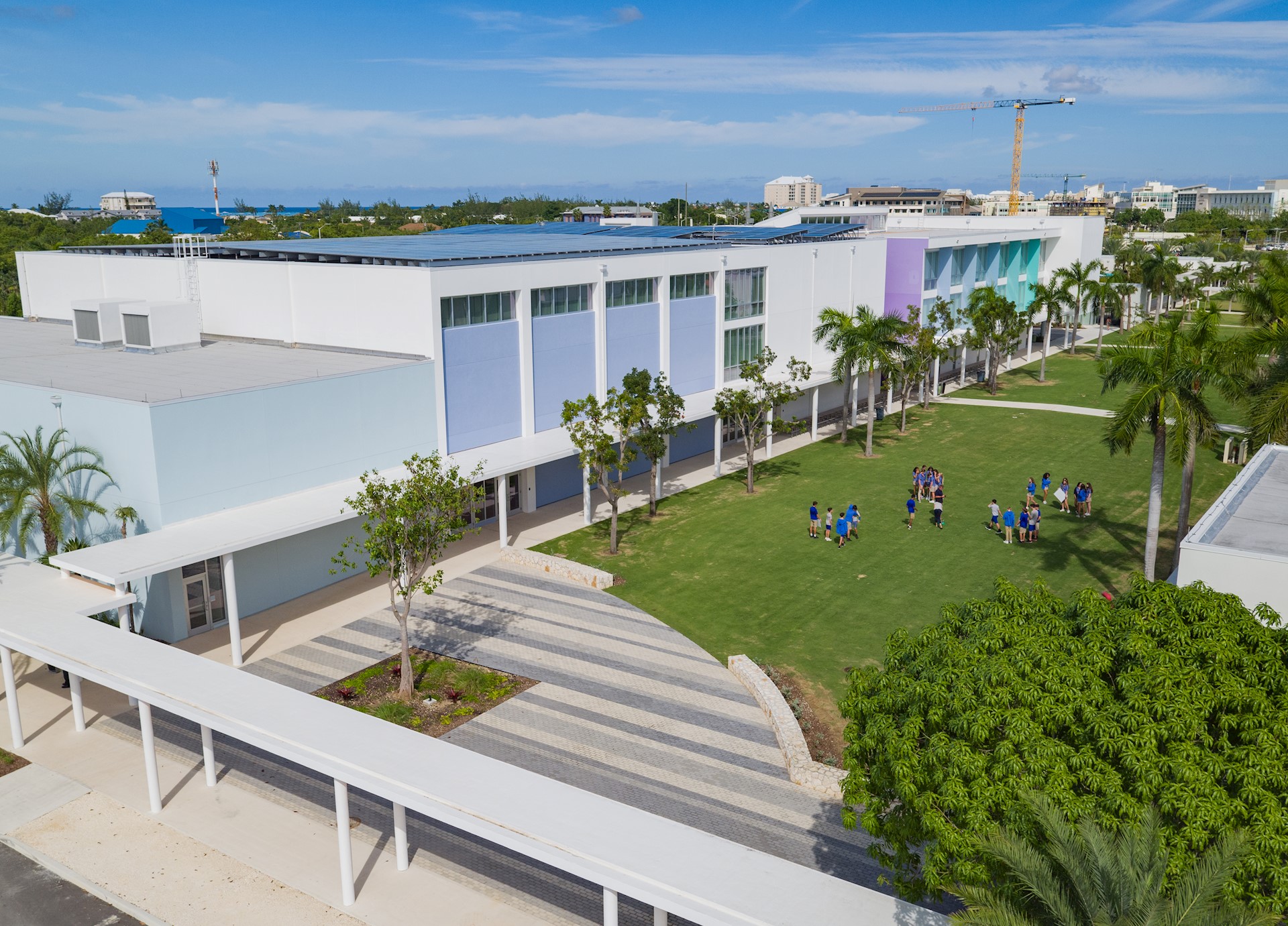 school building aerial