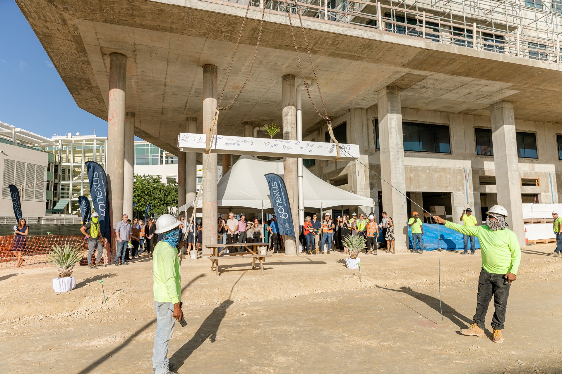 60 Nexus Way is officially "topped out"