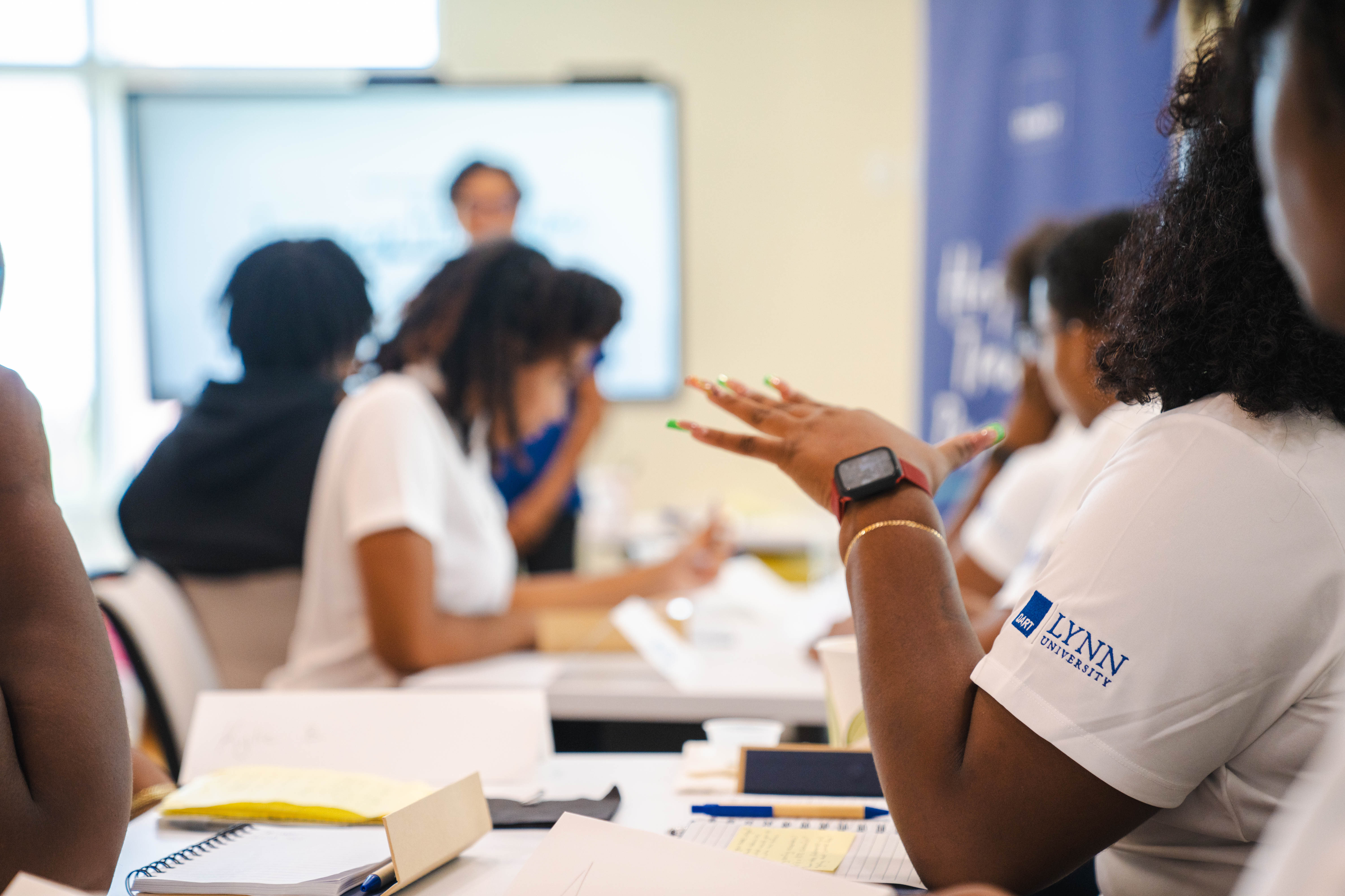 students in class for training