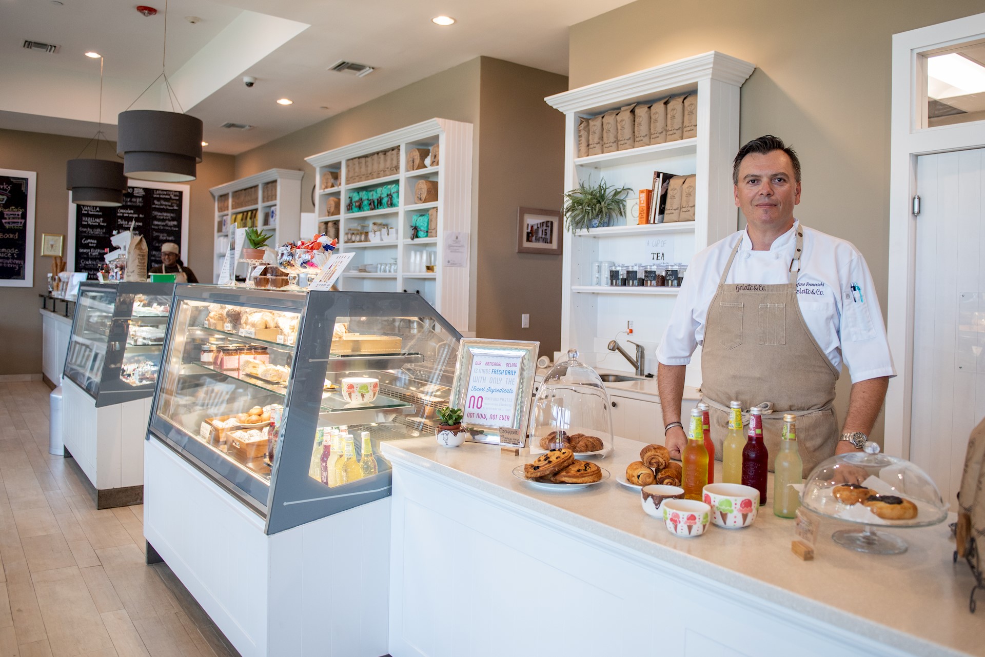 Owner Stefano Franceschi In Gelato & Co.