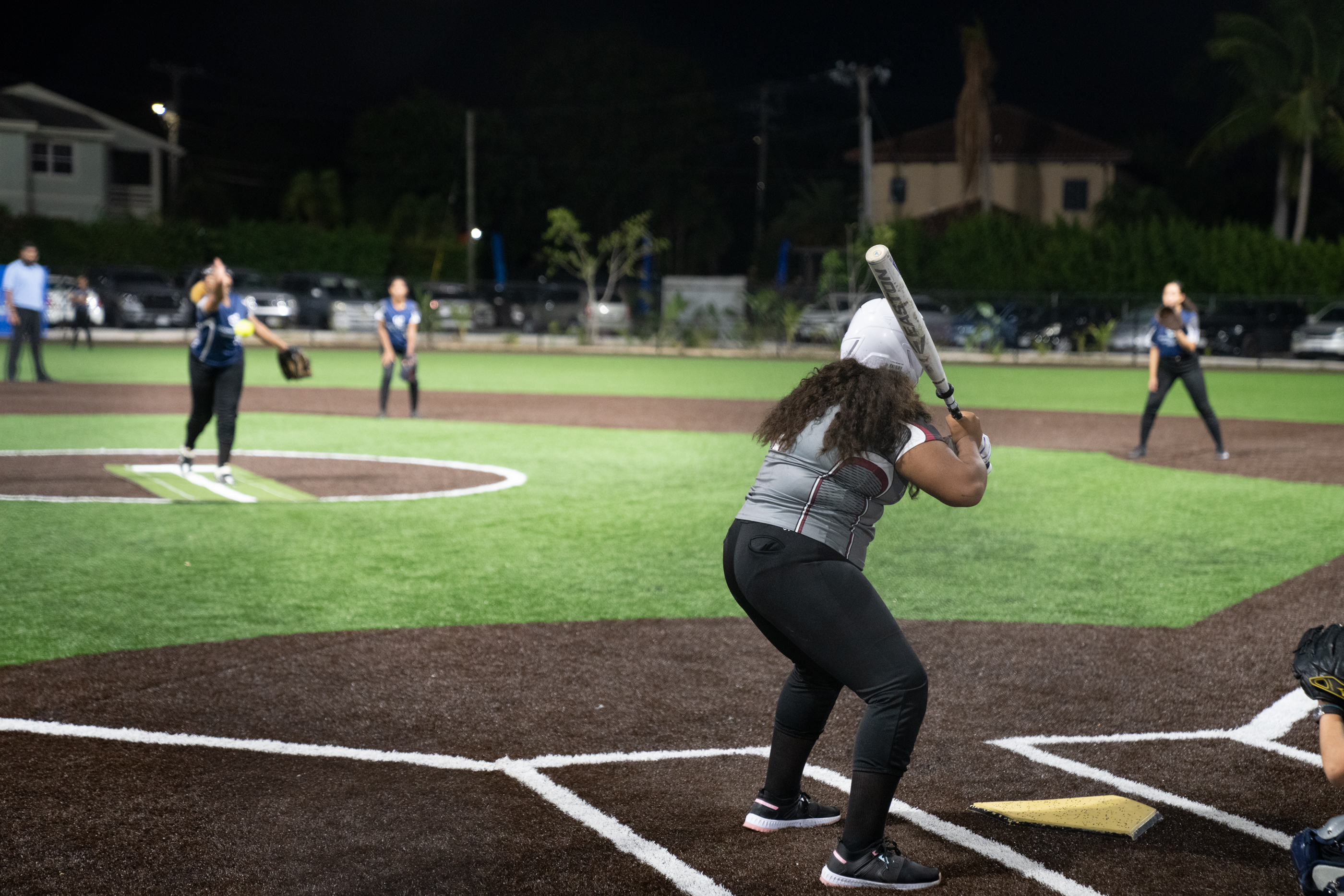 girl batting up