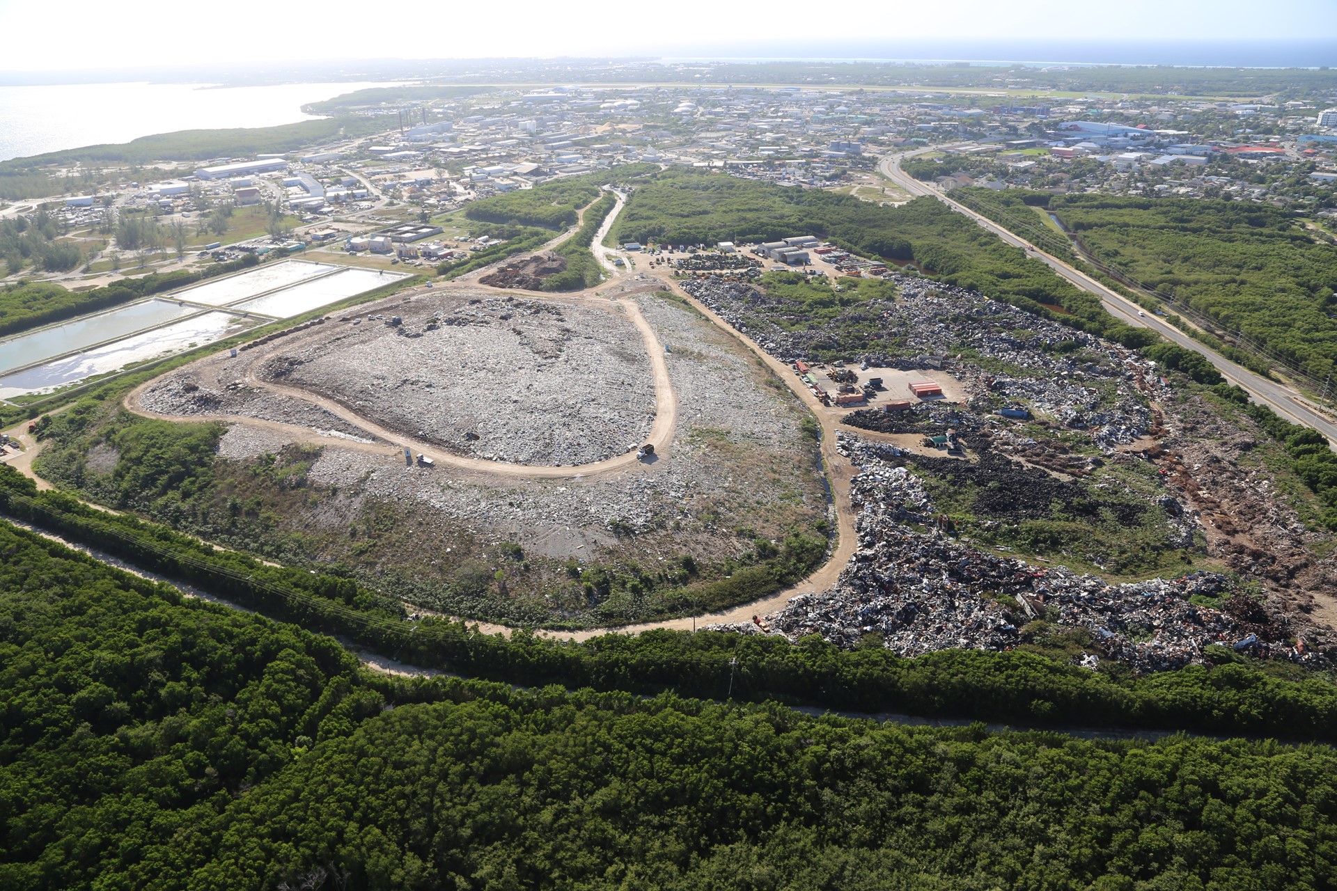 Landfill remediation work began