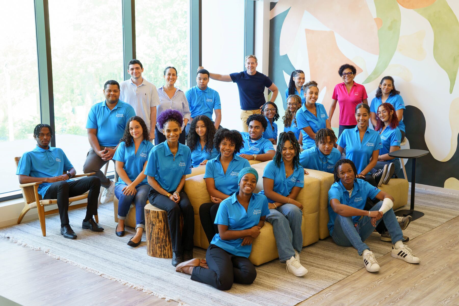 The 2025 Dart Hospitality Training Programme cohort with (back row left to right) Lynn University’s Charles Higgins and Dr. Karima Lanfranco, Enrique Tasende, senior vice president, active investments and Dianne Conolly, Dart’s hospitality training programme manager. 
