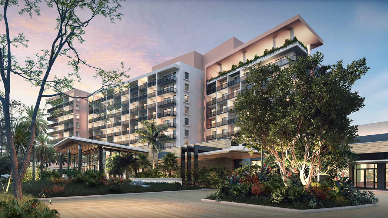 render of exterior of Hotel Indigo