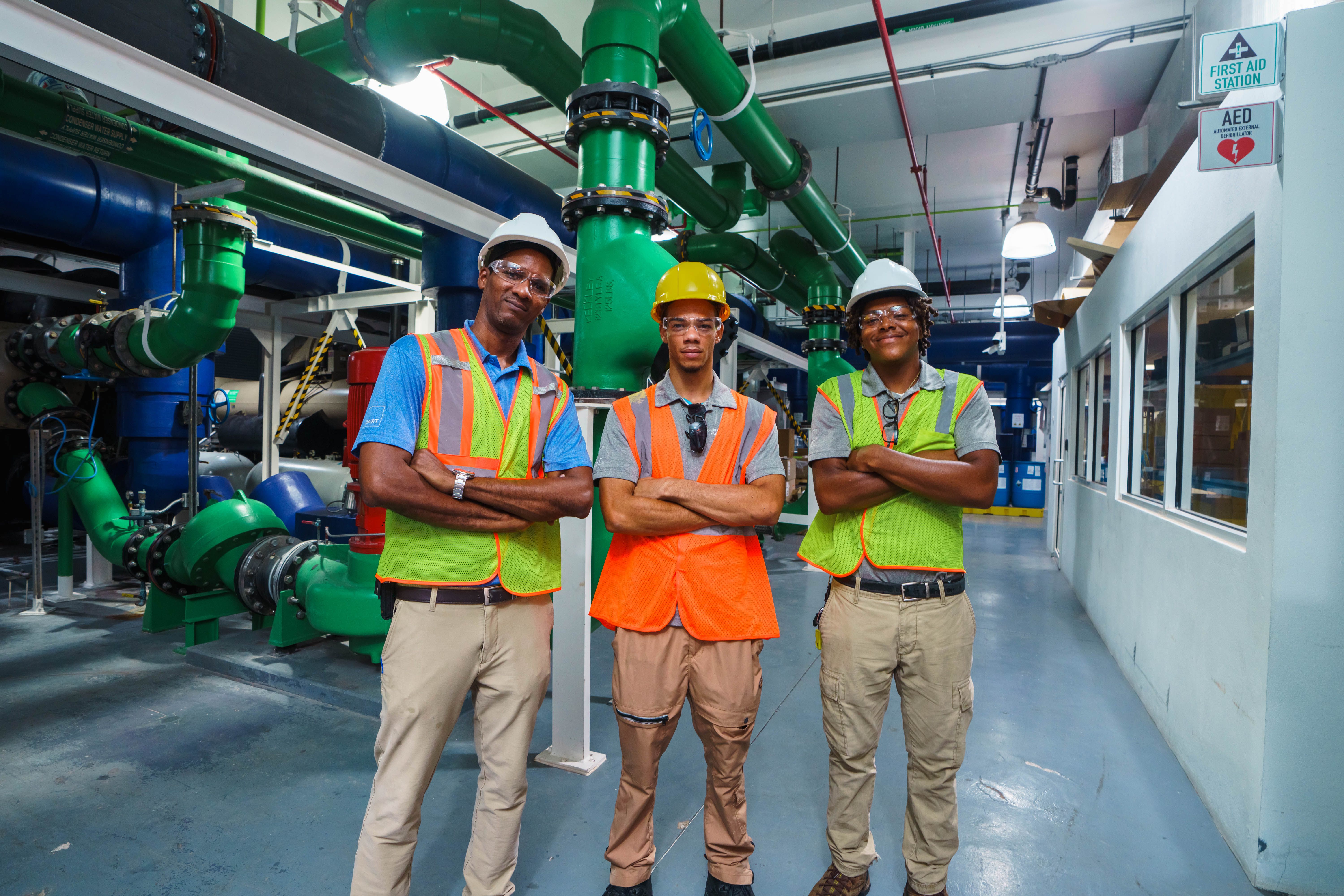 PWD apprentices and Chief Engineer