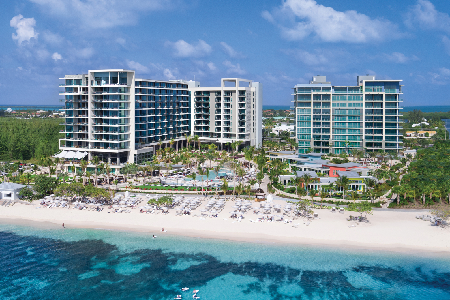 Seafire resort from Seven Mile Beach